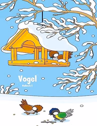 Createspace Vogelmalbuch 6: Volume 6 Bird Colouring Book for Children, Multicolour