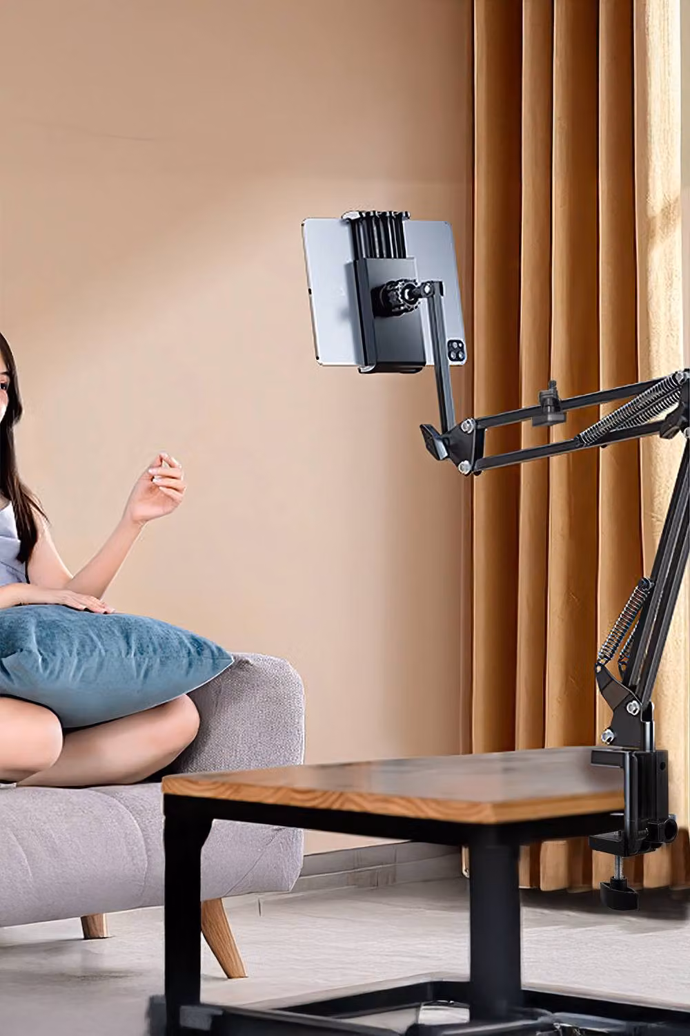 H&O Direct 360 Degree Adjustable Foldable Arm Phone and Tablet Stand in Black – 3