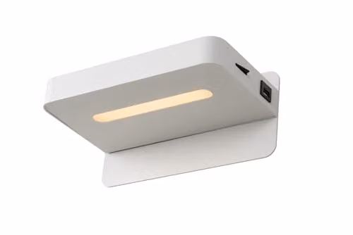 Lucide ATKIN Modern White LED Wall Light for Bedroom and Reading