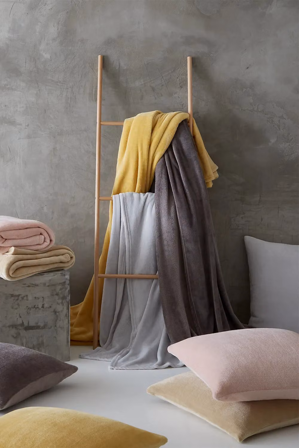 Catherine Lansfield Yellow Blanket W: 200 cm, D: 240 cm – 3