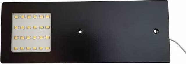 Loops 4x Matt Black Ultra-Slim Rectangular Under Cabinet Kitchen LED Light and Driver Kit with Natural White Light