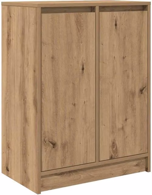Berkfield Home Artisan Oak Sideboard in Brown, W/D/H: 57 x 34 x 76 cm