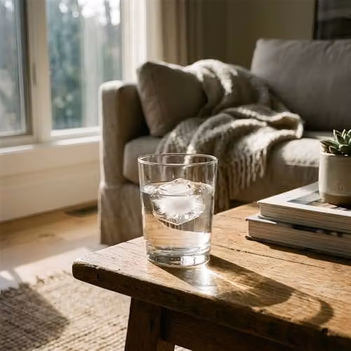Argon Tableware Set of 6 Transparent Glass Water Tumblers, 200ml – 2