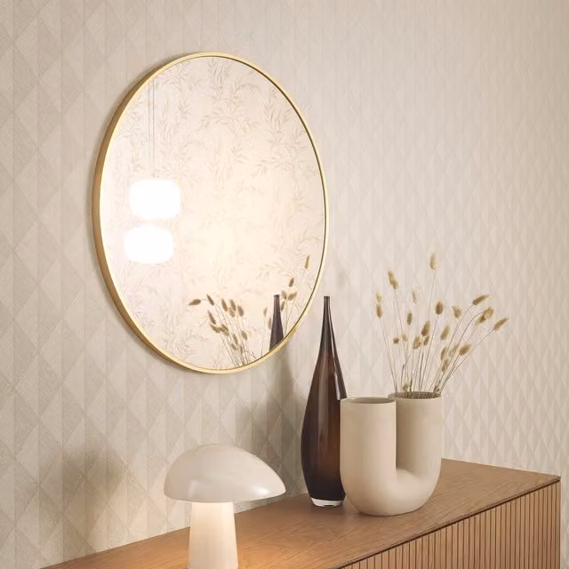 Erismann Woven Whisper Natural Pre-pasted Abstract Geometric Modern Vinyl Wallpaper Roll