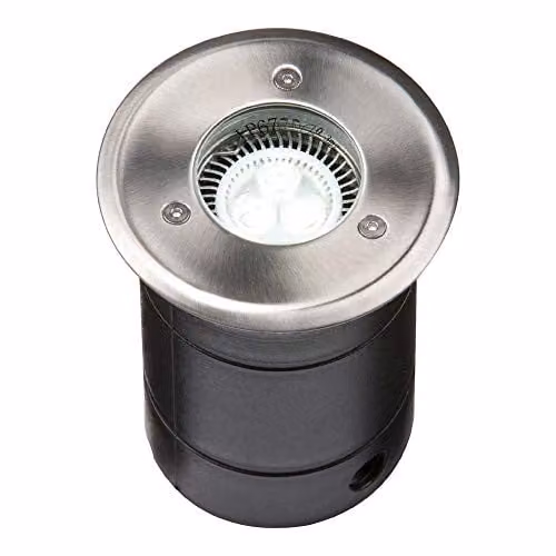 Netlighting LED Stainless Steel Ground Recessed Walkover Driveover Light, Grey, W/D/H: 14.0 x 14.0 x 10.5 cm, IP67
