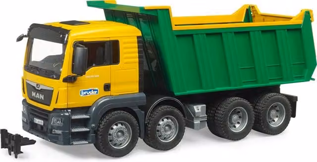 Bruder MAN TGS Tipper Truck Playset Model in Red, 1:16 Scale
