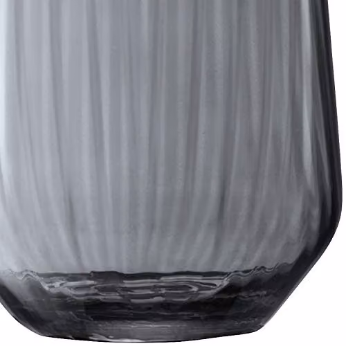 LSA International Zinc Vase in Sheer Zinc Grey, Handmade Mouthblown Glass, Height: 36.2 cm – 3