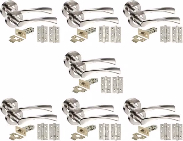 Golden Grace Chrome and Silver Door Handles