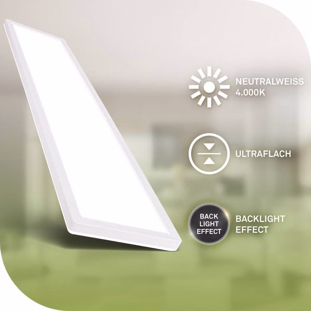 Briloner Ultra Efficient LED Ceiling Light, White, 4800lm, 4000K – 2