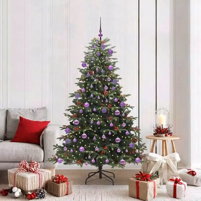 Berkfield Home Artificial Christmas Tree with 300 LEDs in Green, Height: 180 cm – 1