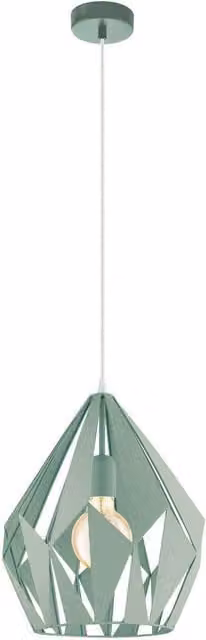 Eglo Carton-P Light Metal Ceiling Pendant in Green – 1
