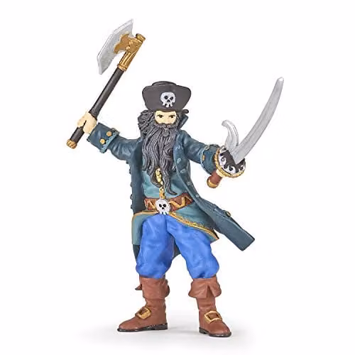 Papo Pirates Collection Blackbeard Pirate Figure, Multicolour