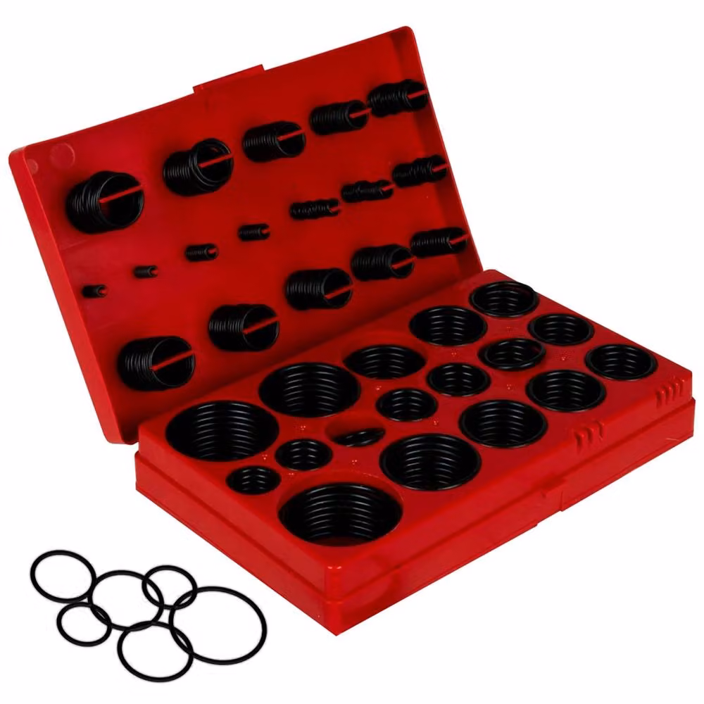 Nordara Black Rubber O-Ring Kit with 419 Pieces and Storage Case – 2