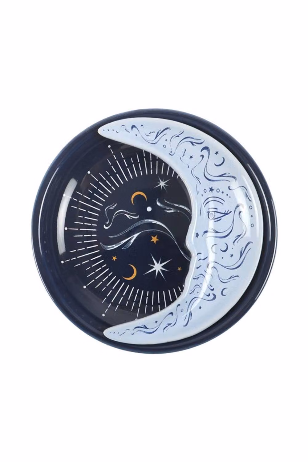 KDMD Blue Moon Ceramic Stacking Trinket Dish Set in Blue – 2