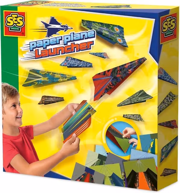 SES Paper Plane Launcher in Multicolour and White