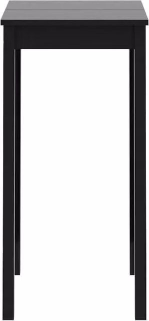 Berkfield Home Chic Modern Black MDF Bar Table, W/D/H: 55 x 55 x 107 cm – 1