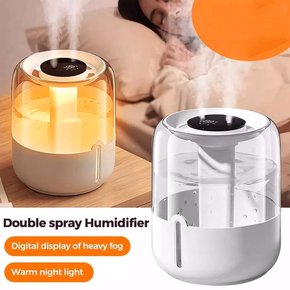 NESTLUNE 4L Cool Mist Ultrasonic Humidifier and Air Purifier in White, H 100 cm x W 15 cm x D 15 cm – 3