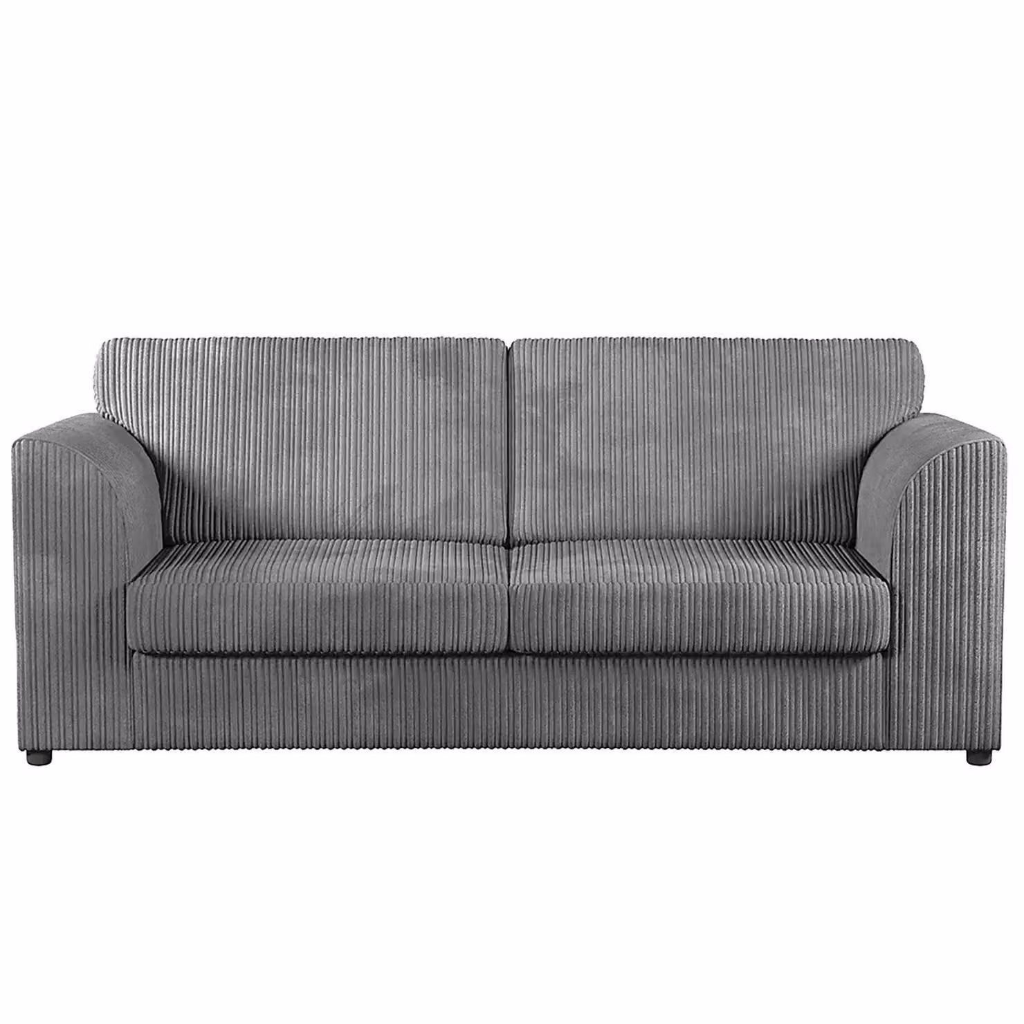 Furnishings For Less UK Luxor Jumbo Cord 3 Piece Sofa Suite in Grey – 2