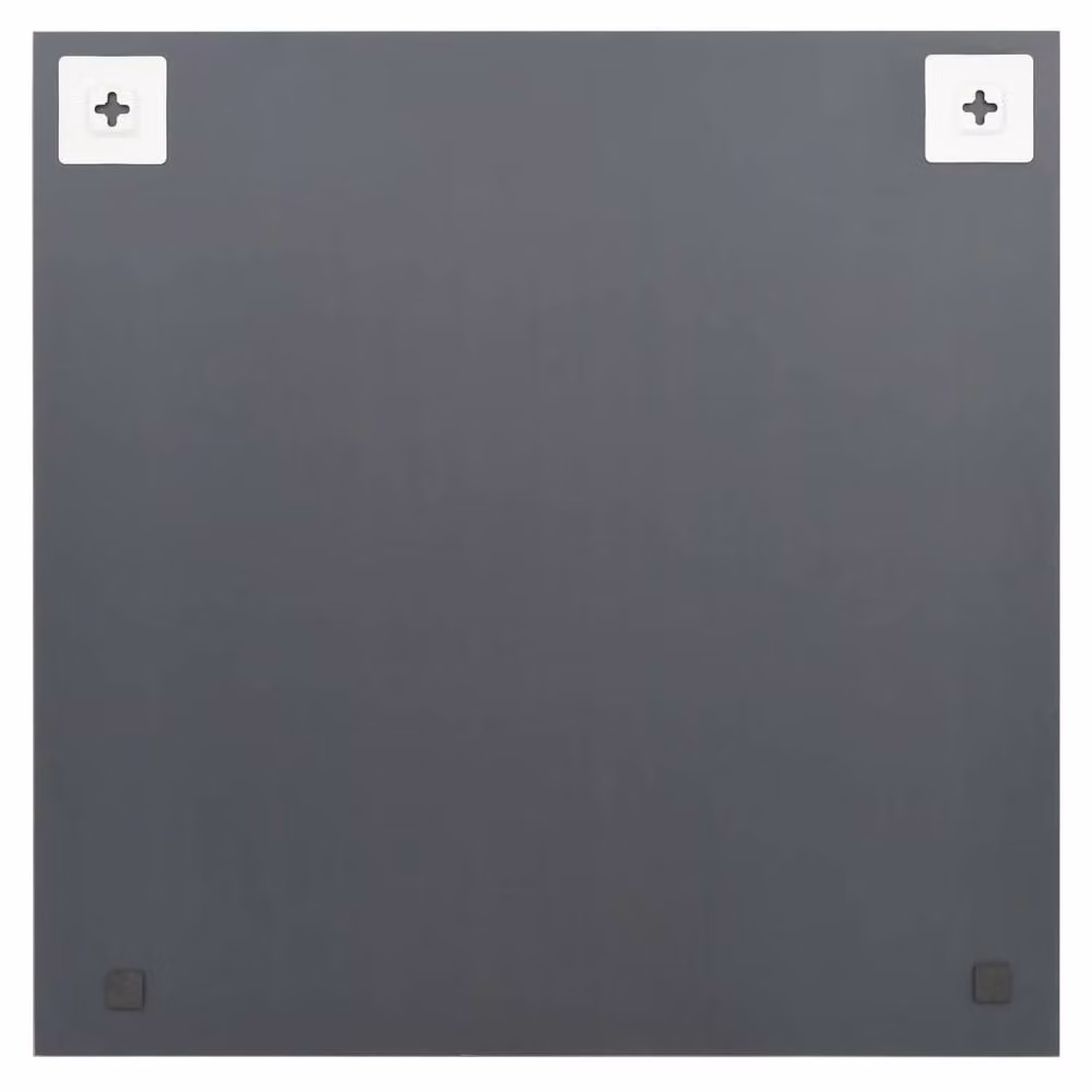 Berkfield Home Square LED Light Wall Mirror in Silver – 2