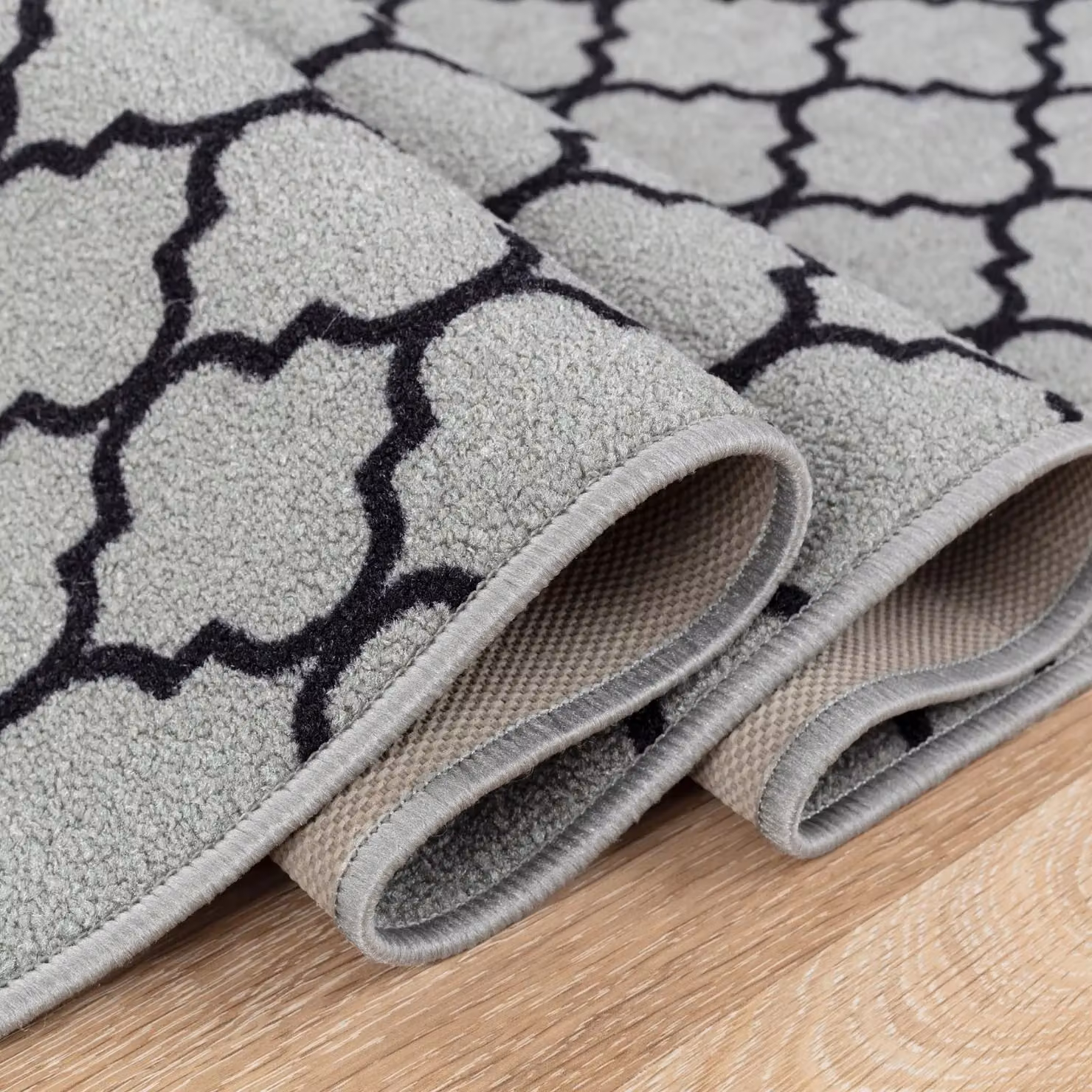 Smart Living Trellis Heavy Duty Non-Slip Machine Washable Door Mat, Grey, W: 80 cm, D: 150 cm – 2