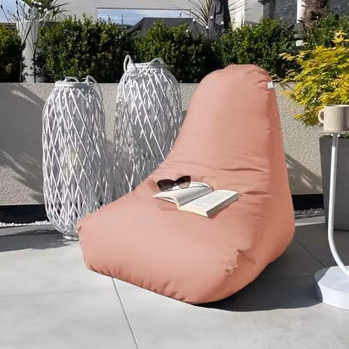 rucomfy Large Water Resistant Beanbag Chair for Adults in Pink – 2
