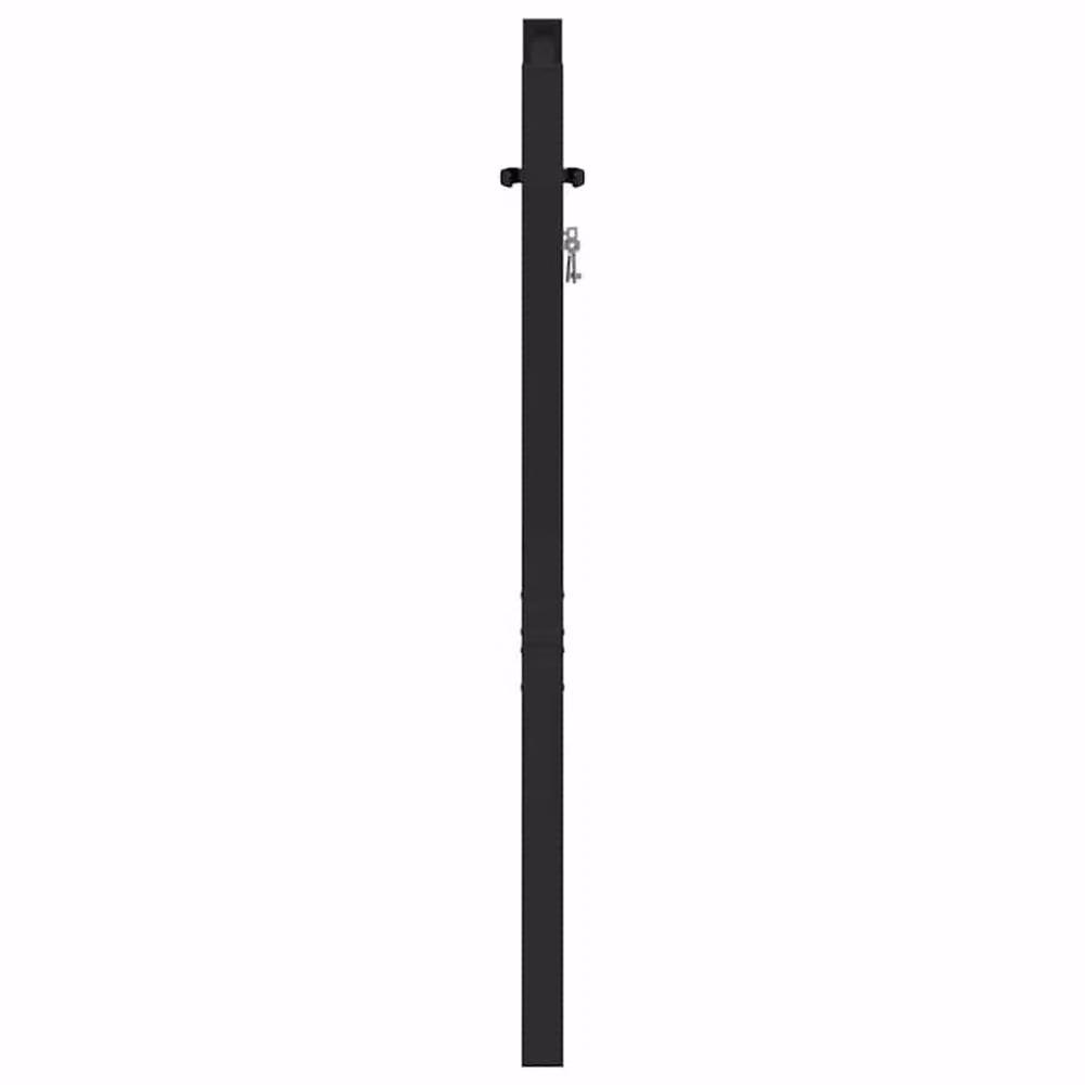 Berkfield Home Lockable Black Aluminium Garden Gate, W/H: 100 x 100 cm – 5