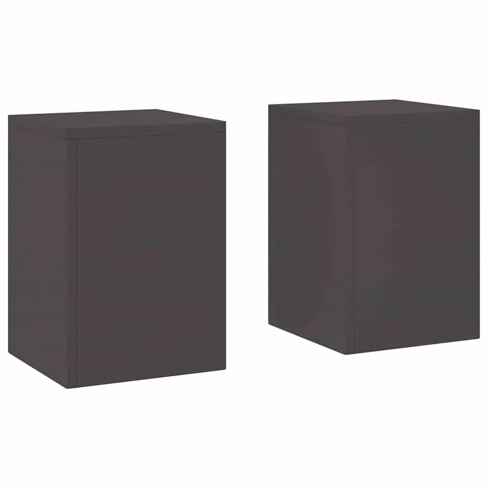 Berkfield Home Outdoor Steel Pillar Plant Stands, 2 Pieces, Black, W/D/H: 24 x 24 x 35 cm – 3