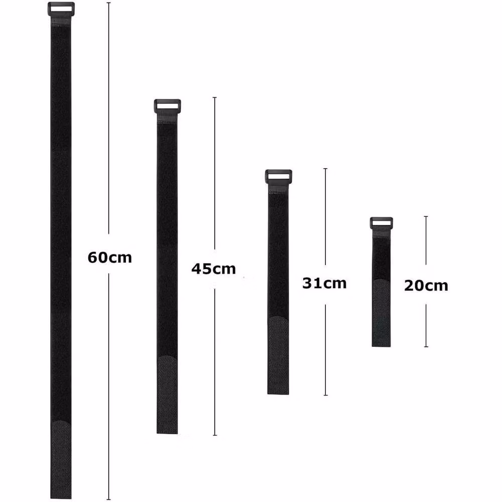 SPETLEK Reusable Nylon Cable Tie Set in Black, 100g – 3
