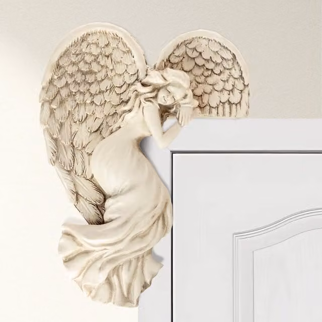 Marco Paul Vintage Organic Angel Wings Wall Figure in Beige