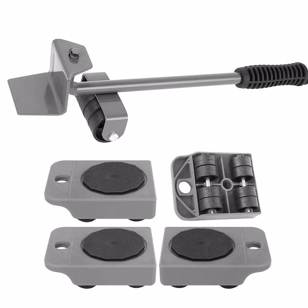 NESTLUNE Furniture Moving Tool Set Sliders and Lifter, Grey – 5