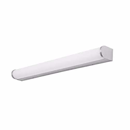Netlighting Lungo LED Bathroom Flush Wall Light in Chrome, 1365lm, 3000K, IP44