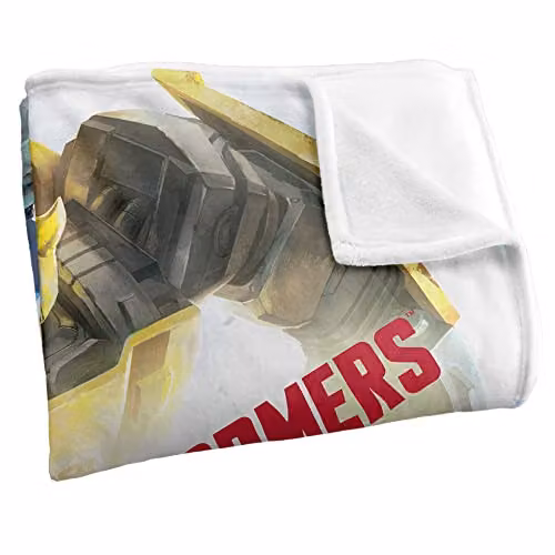 LOGOVISION Transformers Cybertron Warriors Super Soft Fleece Throw Blanket, Multicolour, W: 152 cm, D: 127 cm – 2