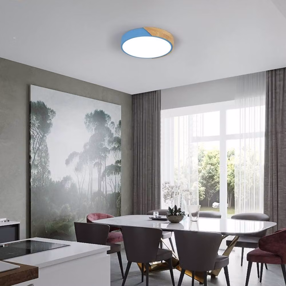 COMELY 24W LED Modern Macaron Design Ceiling Light in Blue and Multicolour, 6500K Cool White – 3