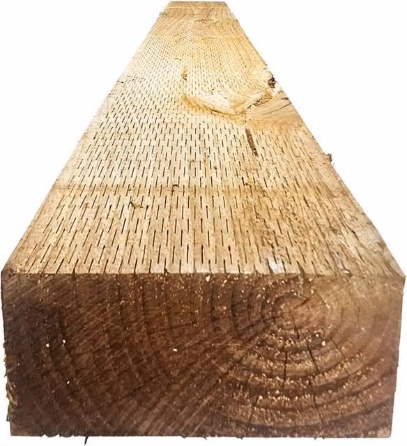 Snowdon Timber Treated Brown Wood Sleeper, W: 10 cm, L: 180 cm, H: 20 cm