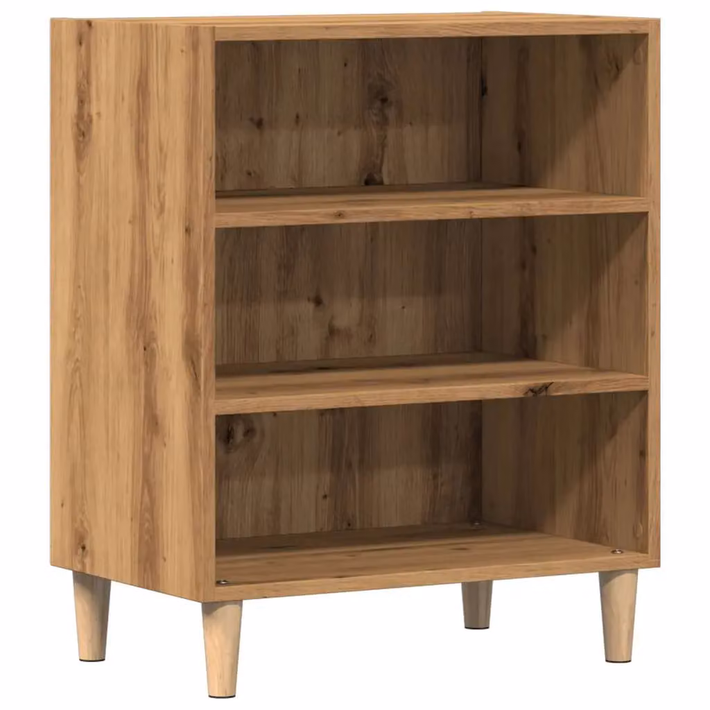 Berkfield Home Artisan Oak Sideboard in Brown, W/D/H: 57 x 35 x 75 cm – 2
