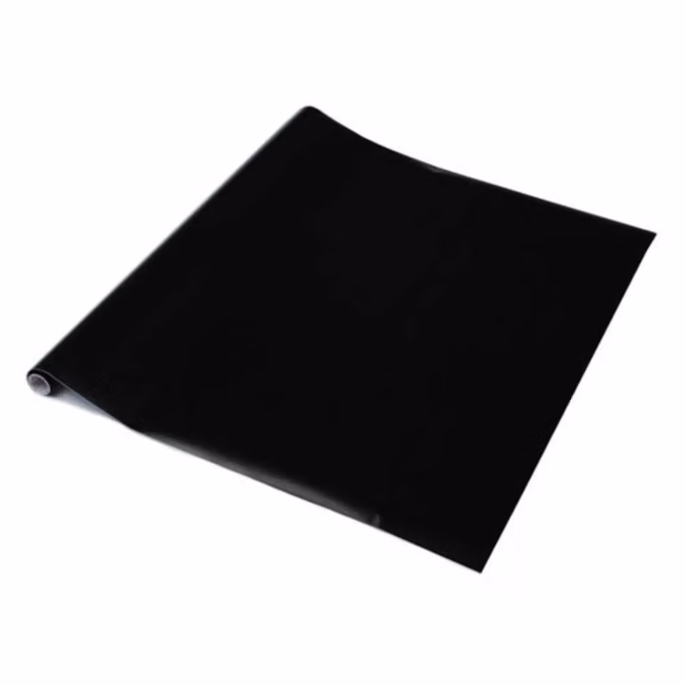 D-C-Fix Matt Black Self-adhesive Vinyl Wrap for Doors and Furniture, W: 45 cm, L: 5 m