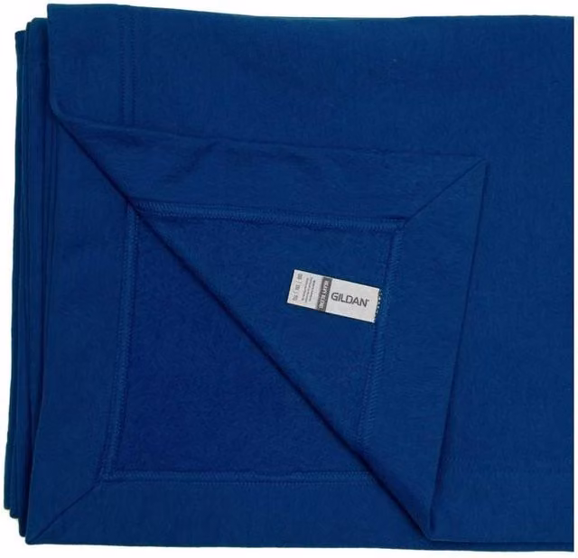Gildan Heavy Blend Unisex Fleece Stadium Blanket in Blue