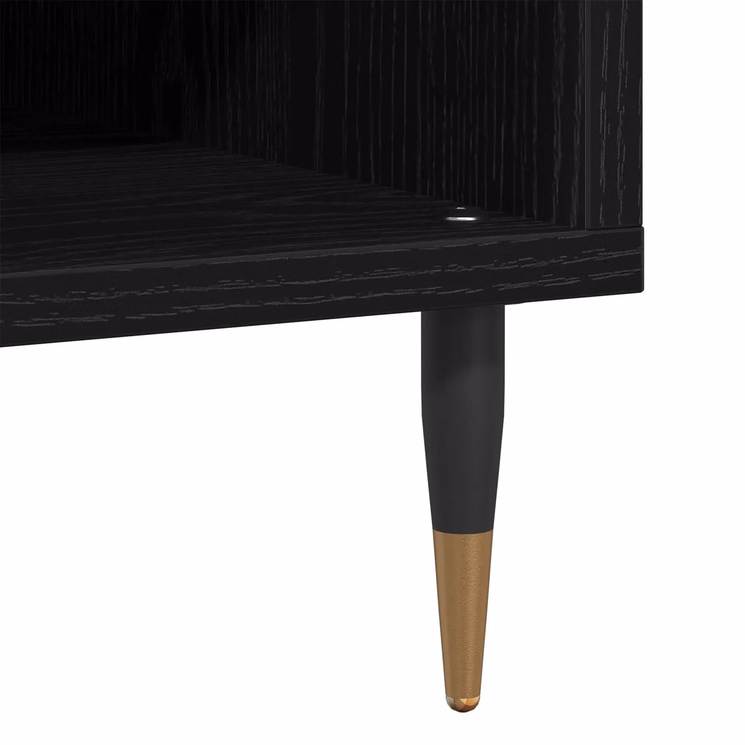 Berkfield Home Modern Record Cabinet in Black Oak, W/D/H: 84.5 x 38 x 48 cm – 5