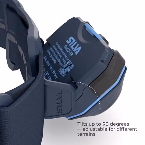 Silva Discover LED Head Torch 500 Lumen in Blue – 3