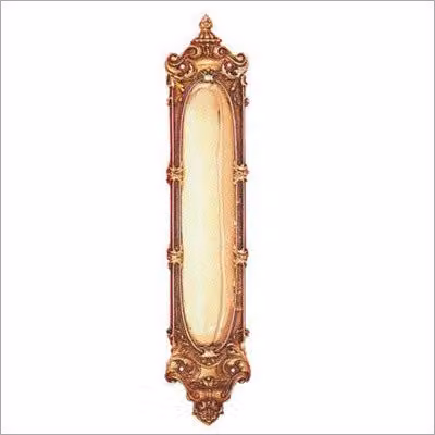 Golden Grace Antique Style Solid Brass Door Finger Plate in Gold