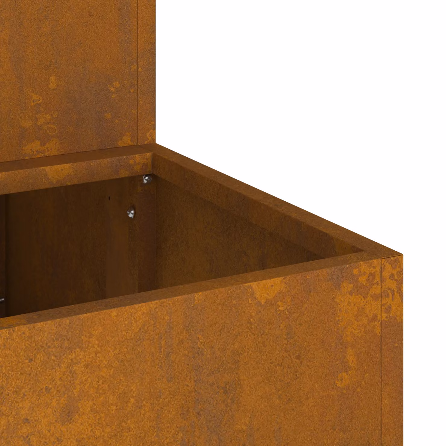Berkfield Home 2-Tier Steel Garden Planter in Brown, W: 100 cm, D: 60 cm, H: 45 cm – 5