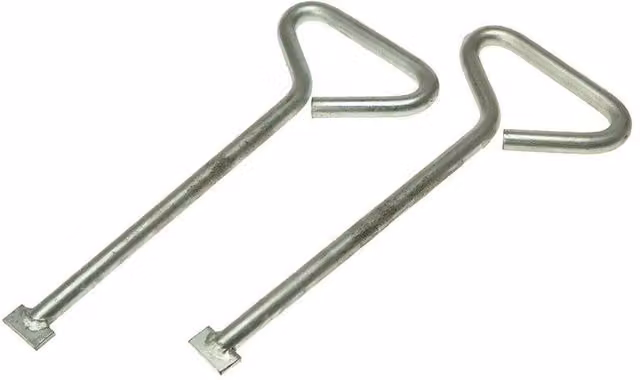 Monument Manhole Lifting Keys in Silver and Multicolour