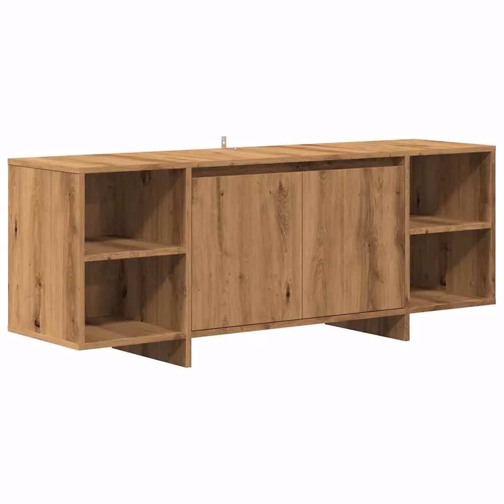 Berkfield Home Artisan Oak TV Cabinet in Brown, W/D/H: 130 x 35 x 50 cm – 2