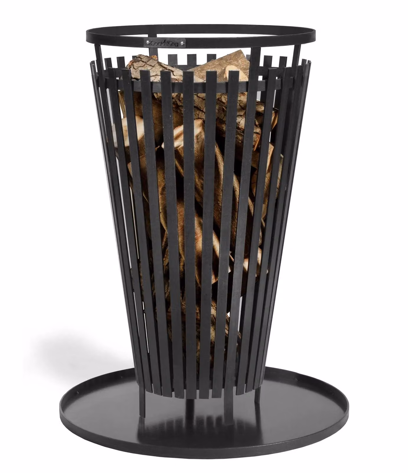 Cook King Metal Steel Fire Basket in Black – 4
