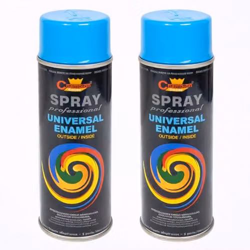 Sola Universal Gloss Enamel Spray Paint, Sky Blue, 2 x 400 mL – 2