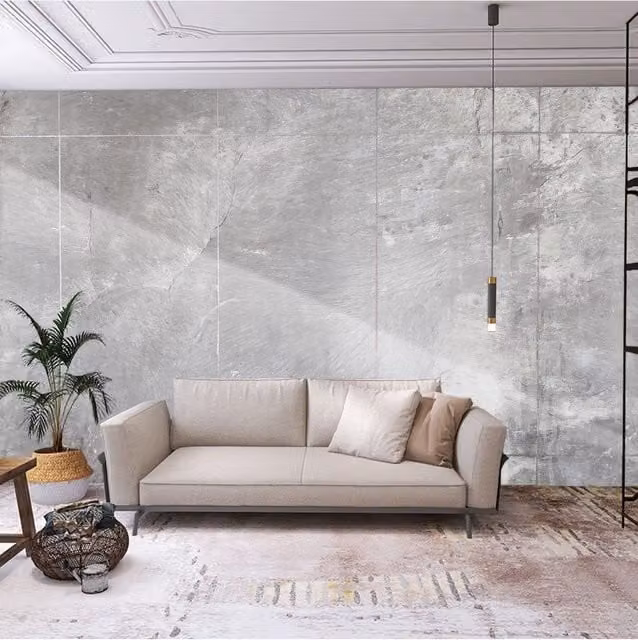 Living and Home 3M x 60cm Grey Marble Effect Self Adhesive Vinyl Wallpaper Roll – 1