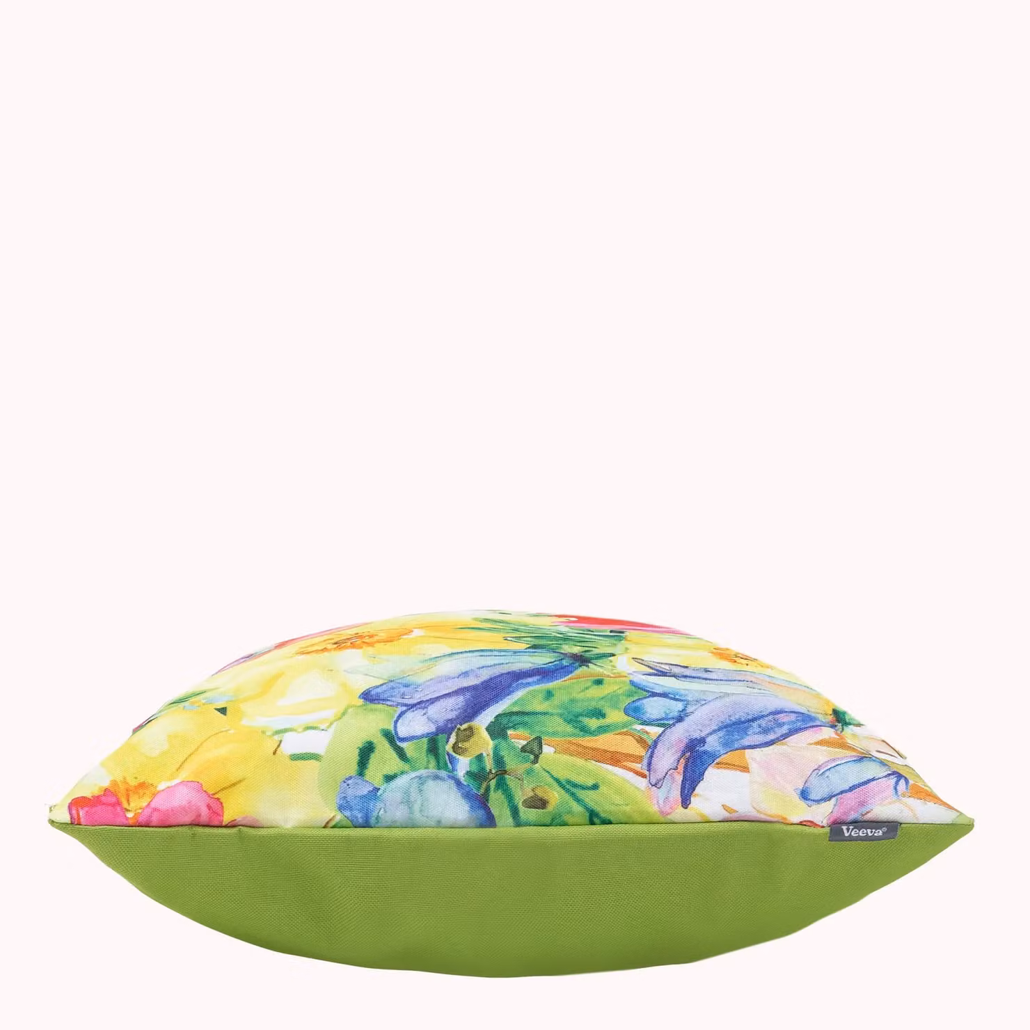 ICON 2-Pack Floral Indoor and Outdoor Waterproof Cushions, Green and Multicolour, W/D/H: 43 x 43 x 43 cm – 2