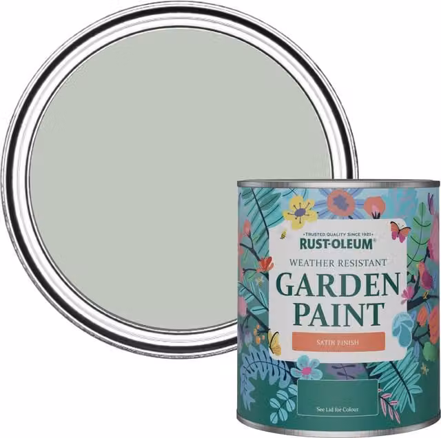 Rust-Oleum Water-Based Garden Paint in Satin Finish, Green, 0.75 l