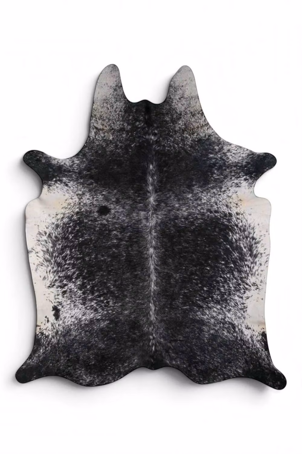 Infinity Leather Natural Cowhide Hairon Rug in Black and White, W 180 cm x D 220 cm – 2