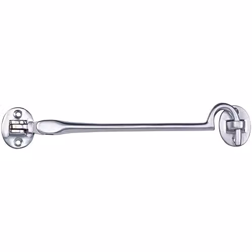 Loops Heavy Duty Cabin Hook and Eye in Satin Chrome